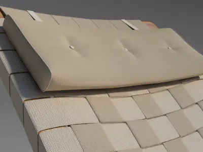 Bruno Mathsson Chaise Lounge mental ray 3D model