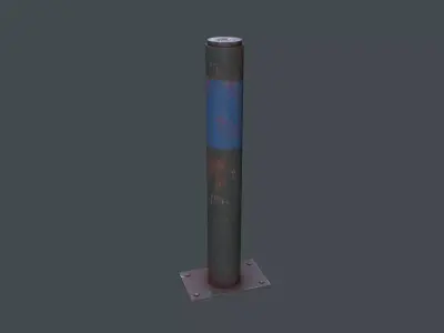 Post Barrier Barricade 3D model