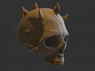 Darth Maul character Skull from star wars ready to print 3D print model
