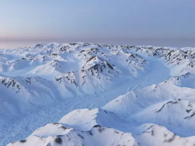  Large scale tundra PBR landscapes 