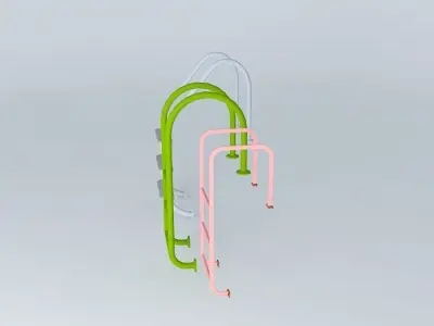pool and parapet ladders Free 3D model
