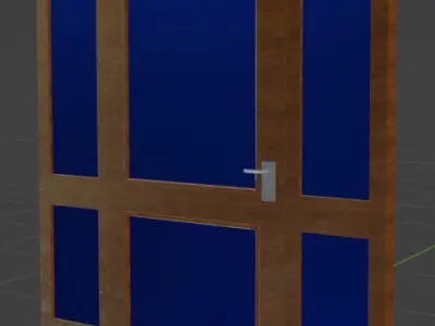 Glazed door 3D model