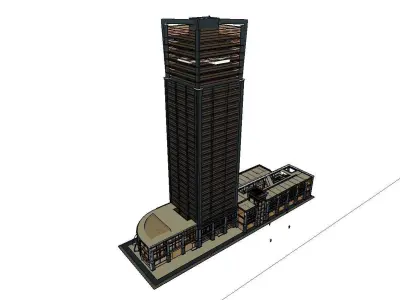 vacation spot-Resort-Fashion Leisure Hotel-0254 3D model