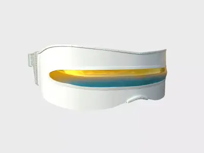 SciFi Glasses I08 Blue Gold - Character Design Fashion Low-poly 3D model