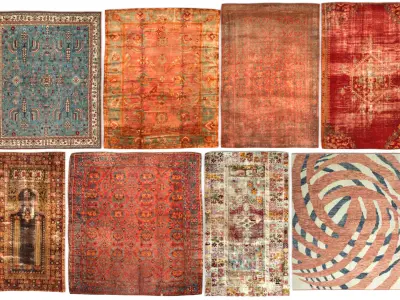 Carpets vintage turkish vol 02 3D model