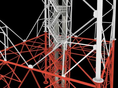 Flare Stack 3D model