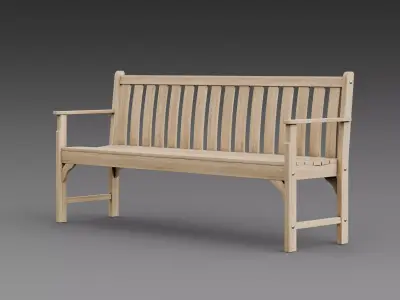 Wooden Bench 3D model order