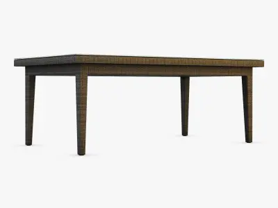 Rexus dining table brown 3D model