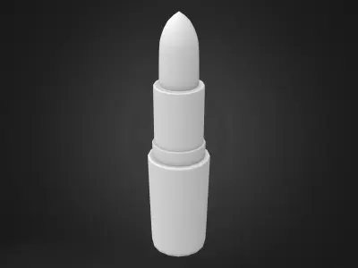 Red Lipstick Low-poly 3D model