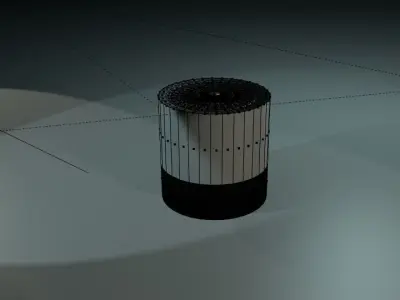 Mini Speaker Model Free low-poly 3D model