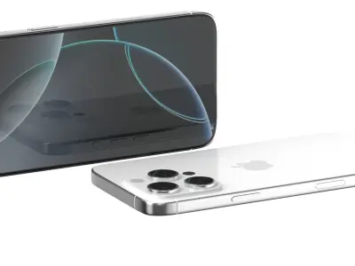 Apple iPhone 16 pro white 3D model