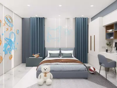 Kids Bedroom Interior 3D model