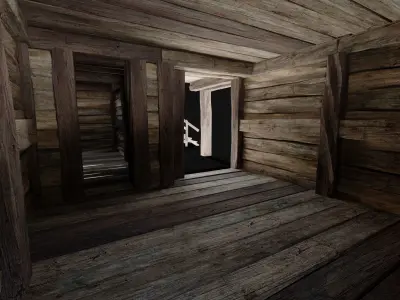 FEUDAL JAPAN CHINESE HOUSE DOJO HUT SAMURAI NINJA COLLECTION AAA Low-poly 3D model