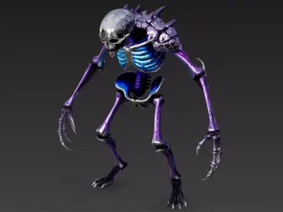 Armored Humanoid Monster Variant 3D Model 3D model 3D model