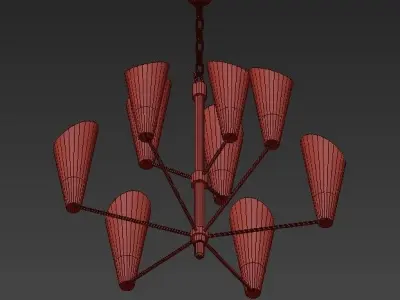 Cornet Chandelier 3D model