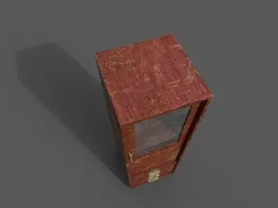 Old Modern Furniture 3D Model Terror Low-poly 3D model 10