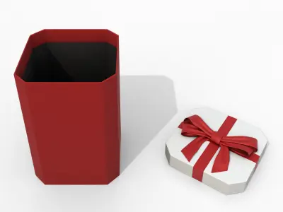  Gift Boxes - Vertical Variety with Fixed Ribbon Bow 
