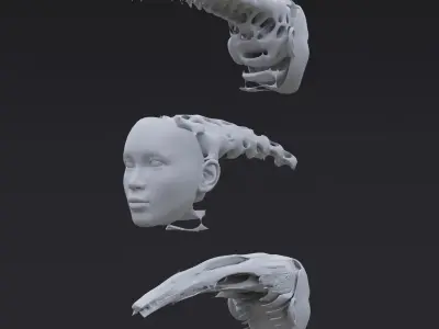 Gyroid Skull 3D model