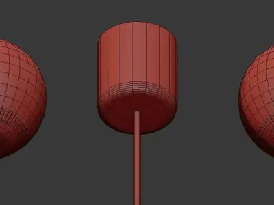 Roll Hill Modo 10 Globe Chandelier 3D model purchase