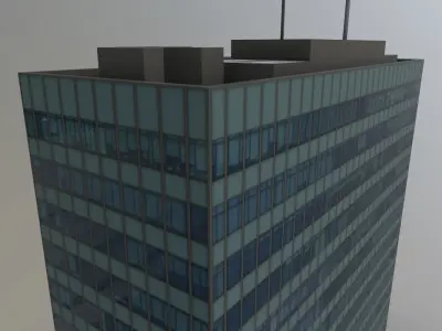 Berlin Europa Center Low-poly 3D model