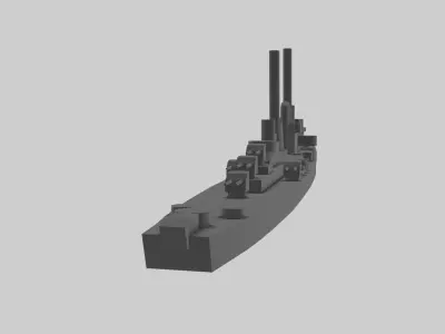 USS Atlanta - Model for small scale printing 3D print model