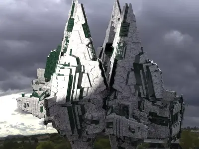 District 10 Mothership Tower 10 3D model