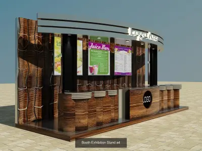 Booth Exhibition Stand G16 3D Model Pack