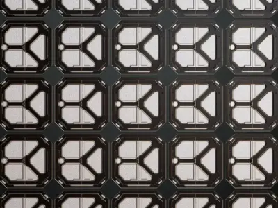 White Black Sci-fi Door Transparent PBR Seamless Texture