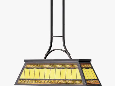 Pool Table Light Low-poly 3D model