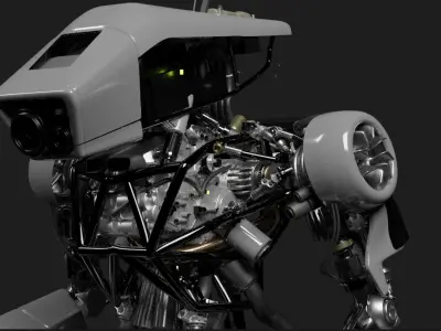 Scifi Robot 3D model shop