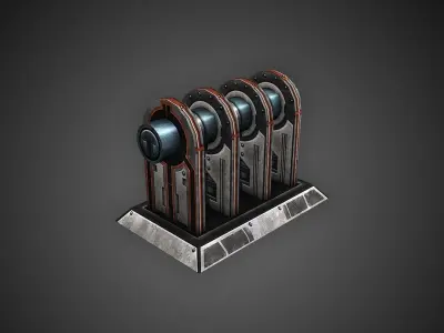 Low Poly Sci-Fi Assets Low-poly 3D model
