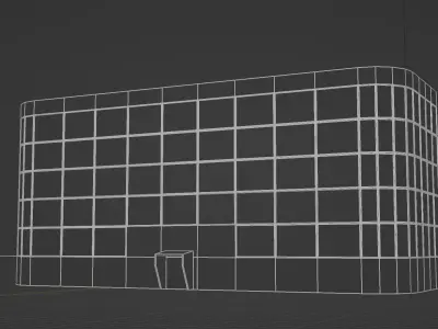 Futuristic City Building 2 Low-poly 3D model