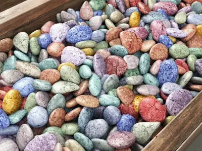 Pebble color form 3D model