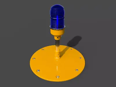Runway Edge Light - Low Poly Low-poly 3D model