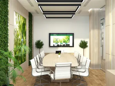 Modern Office Interior Design 3D model