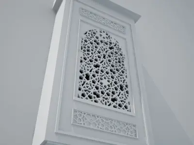 Arabic Window Mashrabiya 05 - Cairo - Egypt 3D model