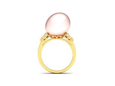 Women Ring  Render 3dm STL OBJ FBX Details 3D print model 50