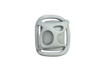 SciFi Shape Object Low Poly Low-poly 3D model 8