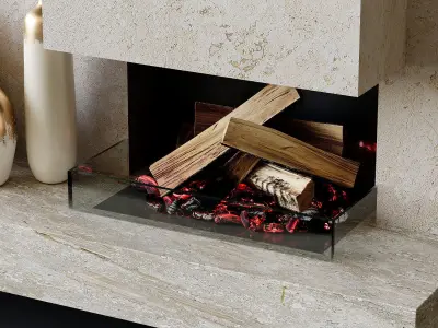 Fireplace 3D model 3