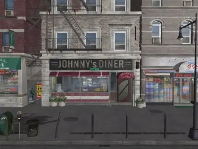 Scene - Street-Johnny - Exterior 3D model