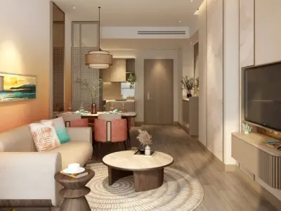 APARTMENT - TROPICAL FRONT BEACH STYLE 3D model