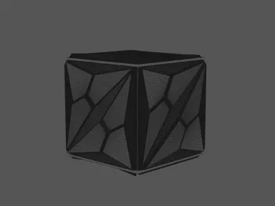 SciFi Shape Cube 3D print model