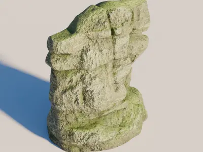 Rock 10 Low-poly 3D model