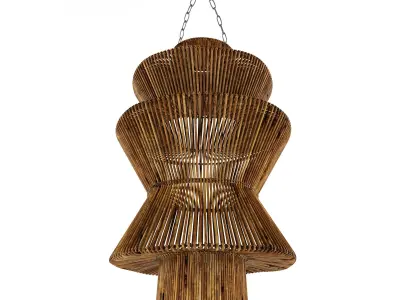 bamboo lamp 31 3D model