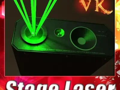 Laser Stage Light 06 3D model