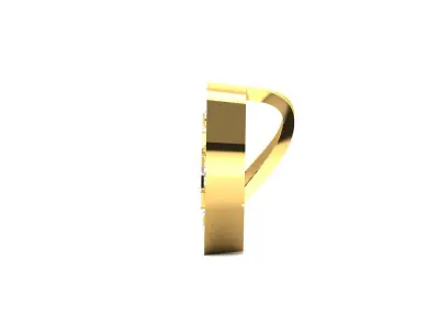 Solitaire Pendants  3D print model 2