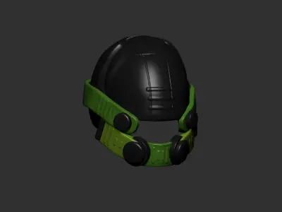 helmet high poly sculpt 3d printable  3D model 171