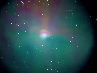 Star cluster nebula simulation 3D model