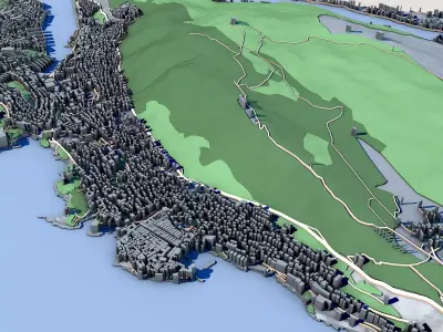 Cityscape Dubrovnik Croatia 3D model