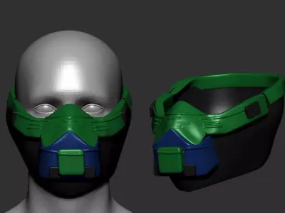 helmet high poly sculpt 3d printable  3D model 93